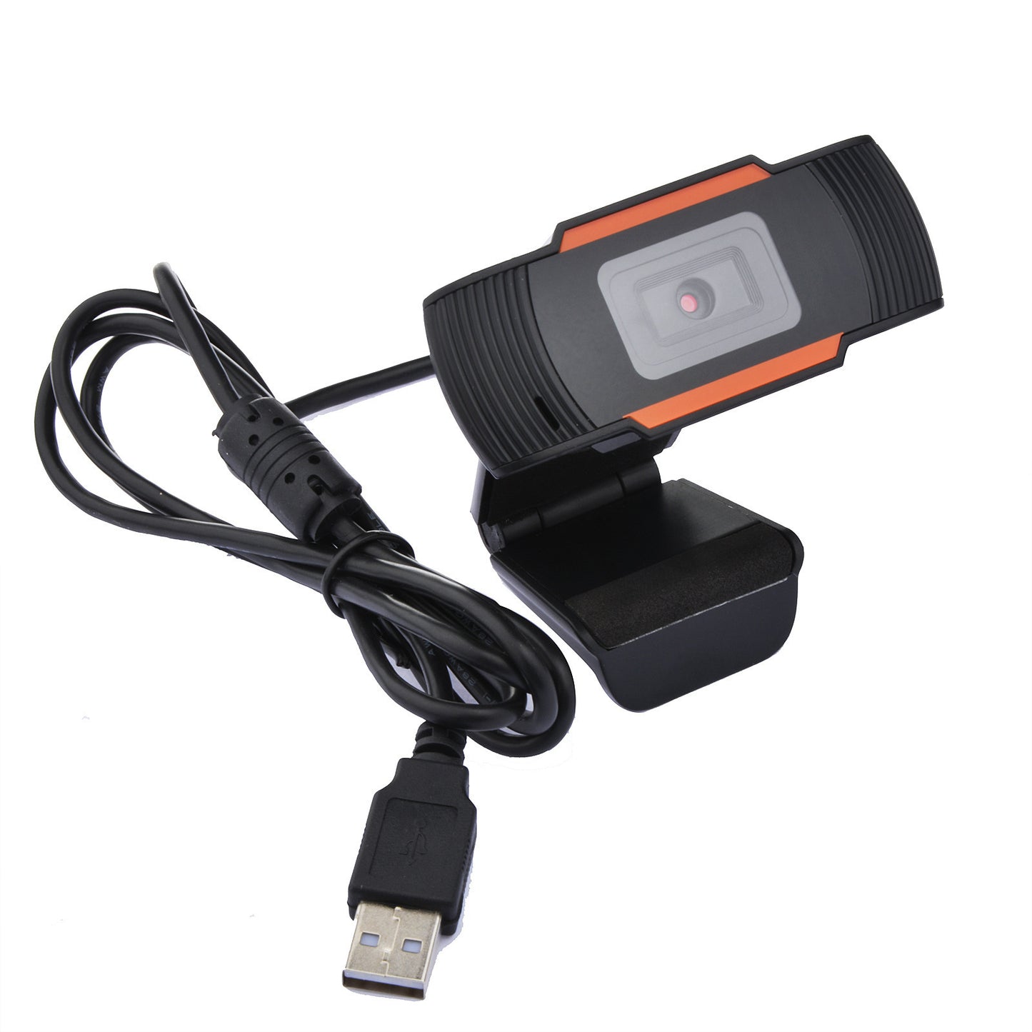 Webcam with USB cable on a white background