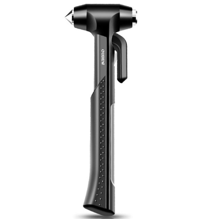 2-in-1 Car Safety Hammer – Window Breaker & Seatbelt Cutter Tool