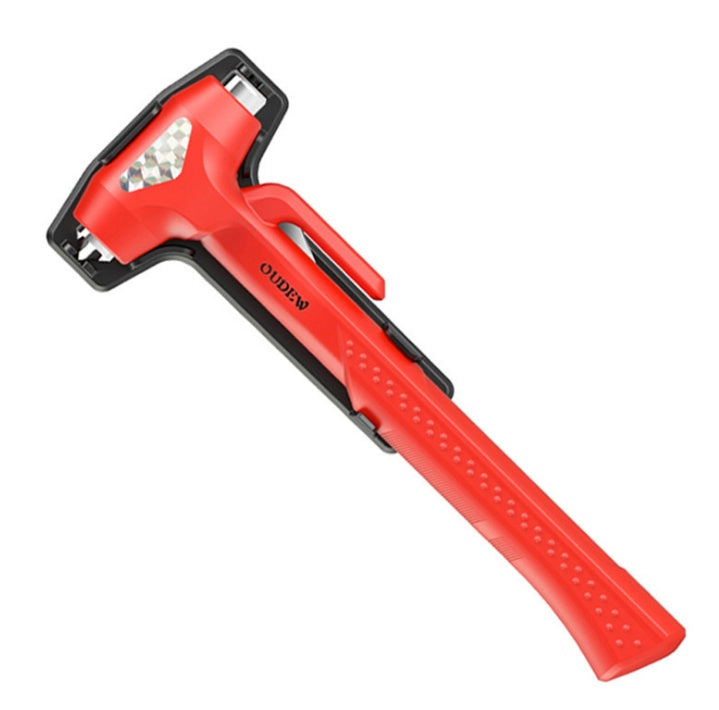 2-in-1 Car Safety Hammer – Window Breaker & Seatbelt Cutter Tool