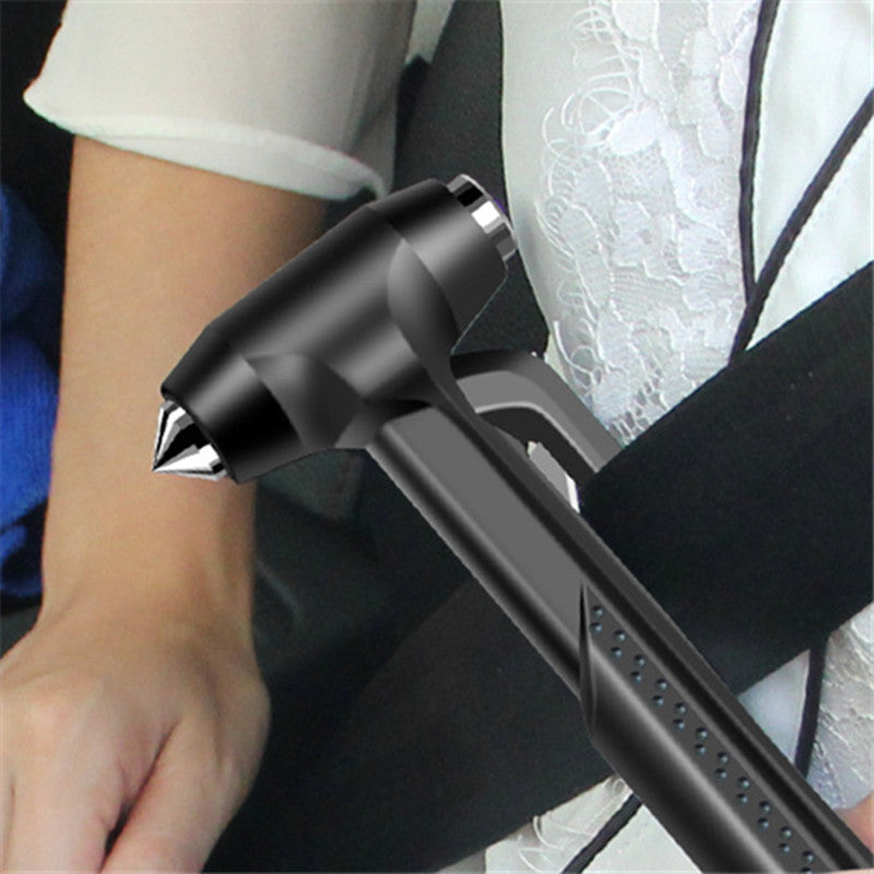 2-in-1 Car Safety Hammer – Window Breaker & Seatbelt Cutter Tool