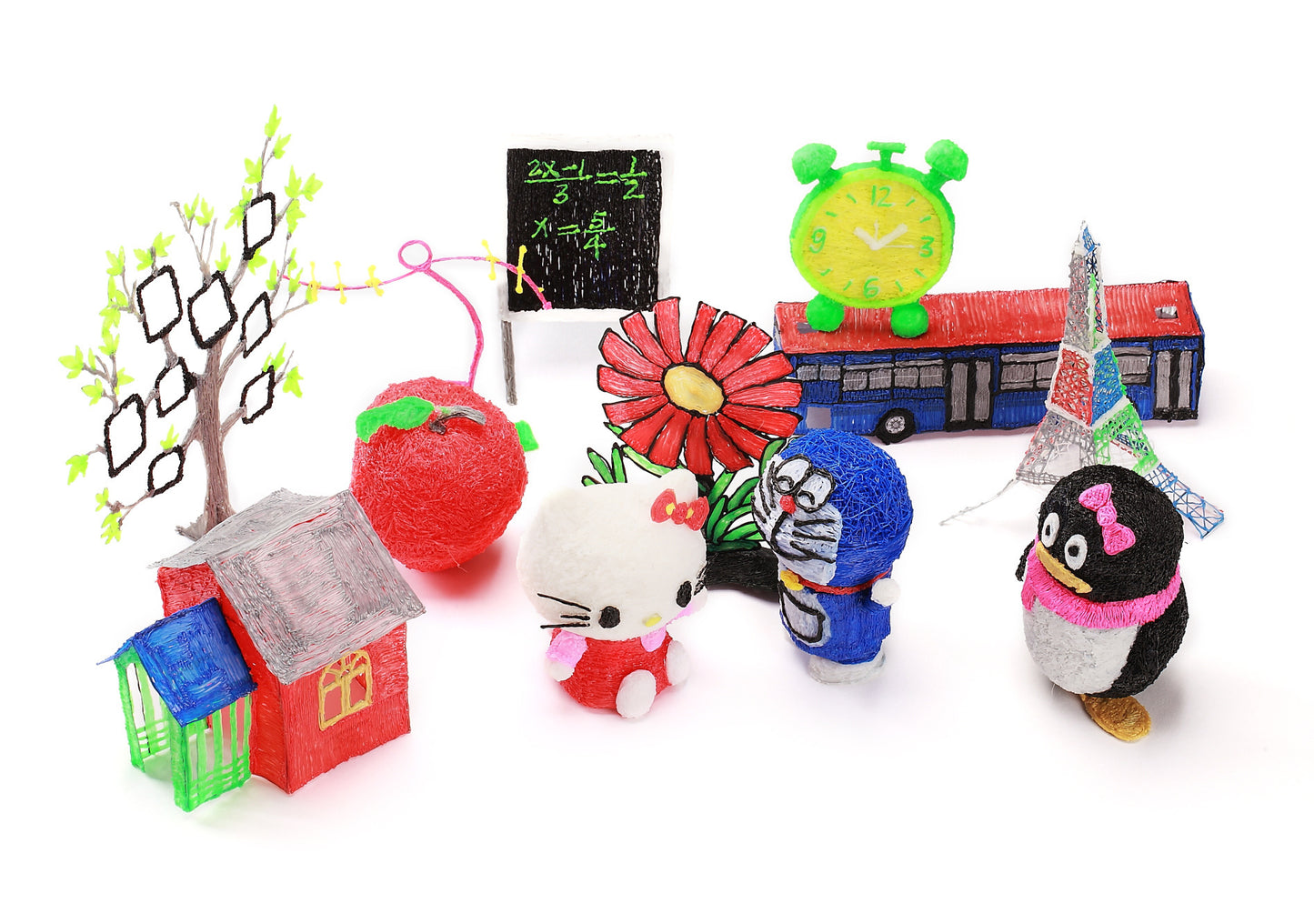 3D printing pen with LCD screen, adjustable temperature and speed, compatible with 1.75mm PLA and ABS filaments