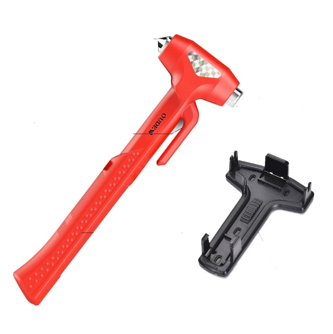 2-in-1 Car Safety Hammer – Window Breaker & Seatbelt Cutter Tool