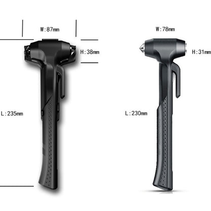 2-in-1 Car Safety Hammer – Window Breaker & Seatbelt Cutter Tool