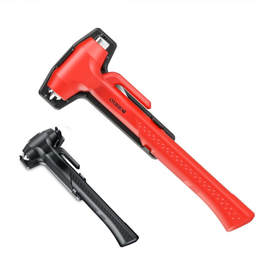 2-in-1 Car Safety Hammer – Window Breaker & Seatbelt Cutter Tool