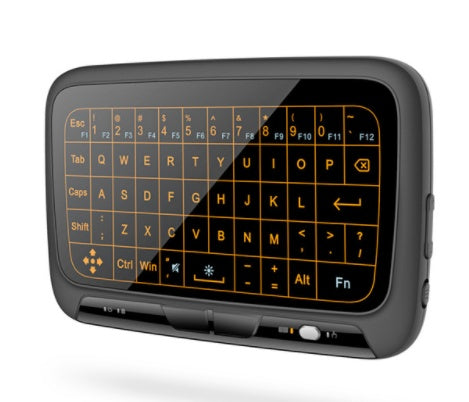Portable keyboard with digital display on a white background